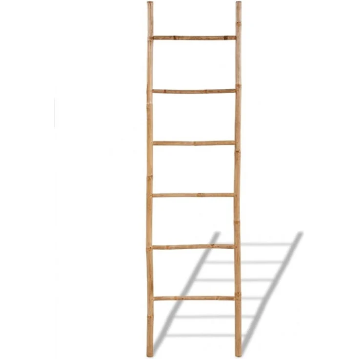 vidaXL Handtuchleiter Bambus mit 6 Sprossen 41496 – Bild 6
