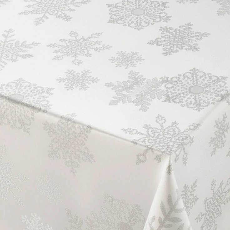 Beautex Tischdecke Lurex Tischdecke Weihnachten, Silber Gold glänzend, Weihnachtstisch (1-tlg) – Bild 2
