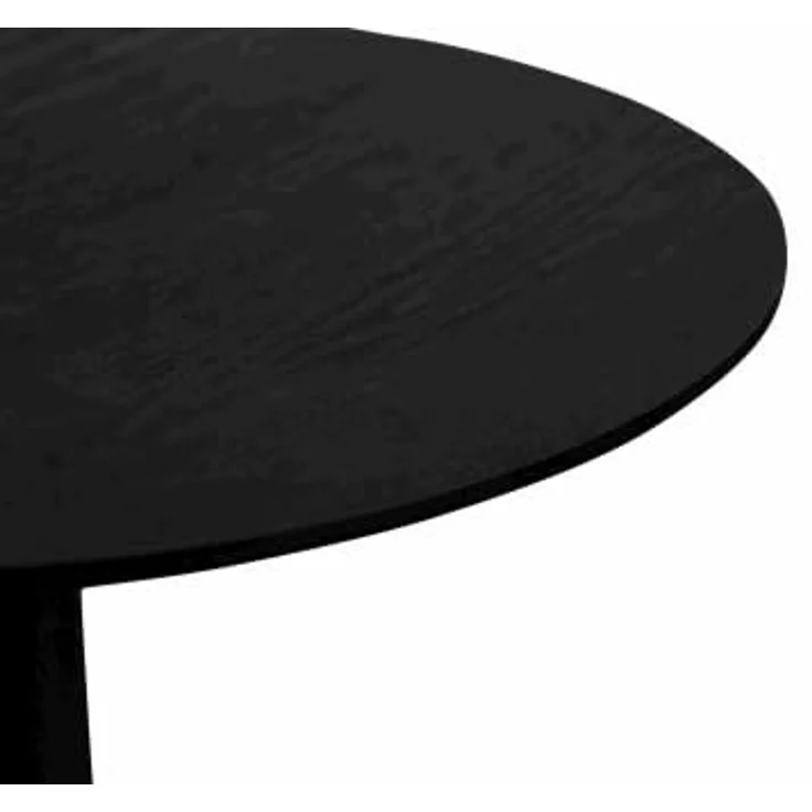 XORA 'IDA' Beistelltisch, MDF Metall schwarz, 48 x 43 cm, Gestell im Esche Dekor – Bild 3