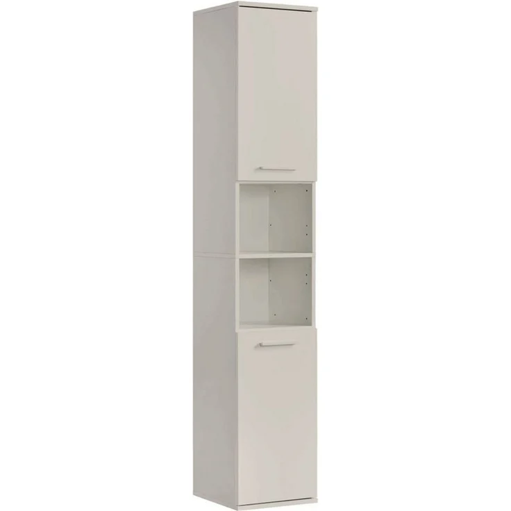 mokebo Hochschrank Der Kapitän (180x33x34 cm, in Kaschmir, mit 5 Einlegeböden) hoher Badschrank, Badezimmerschrank, Badregal in Beige Grau – Bild 5