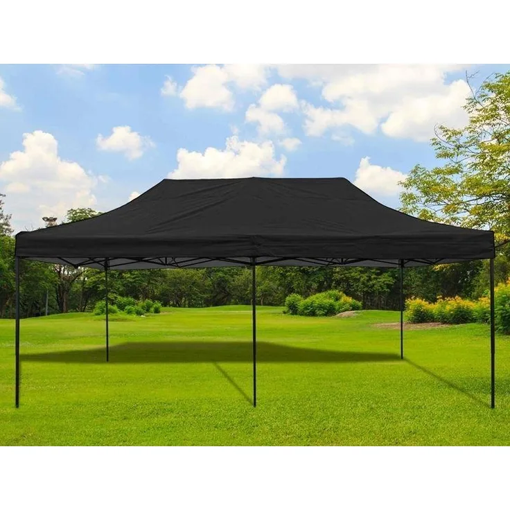 Profi Faltpavillon, 3x6 m, Stahl-Rahmen, Dach: anthrazit