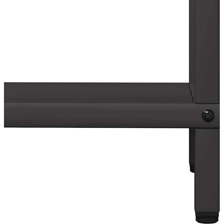 vidaXL Brennholzregal Schwarz 40x25x120 cm Kaltgewalzter Stahl 864299 – Bild 8