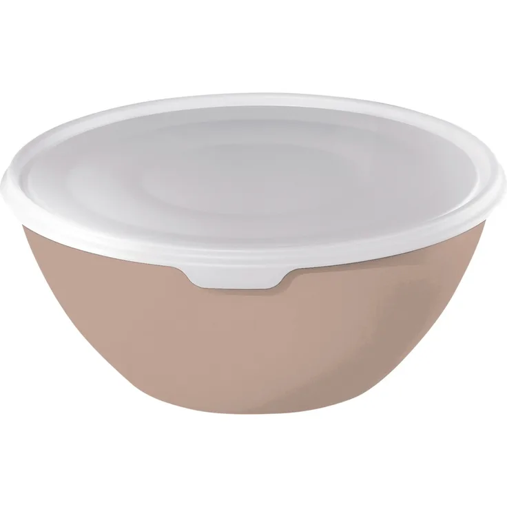 Rotho Schüssel mit Deckel Caruba, 3 L meadow rose, Frischhaltedose Schale