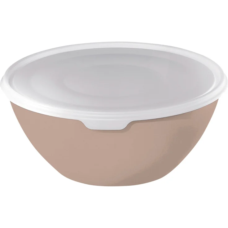 Rotho Schüssel mit Deckel Caruba, 3 L meadow rose, Frischhaltedose Schale