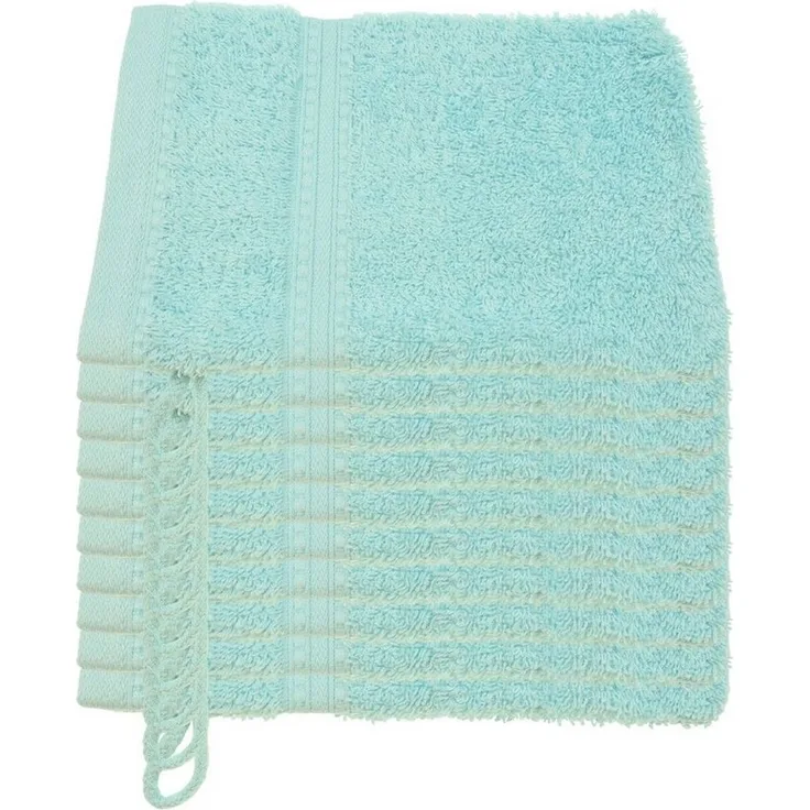 Julie Julsen Waschhandschuh 1-Waschhandschuh-Babyblau-Waschhandschuh 15 x 21 cm, (1-St)