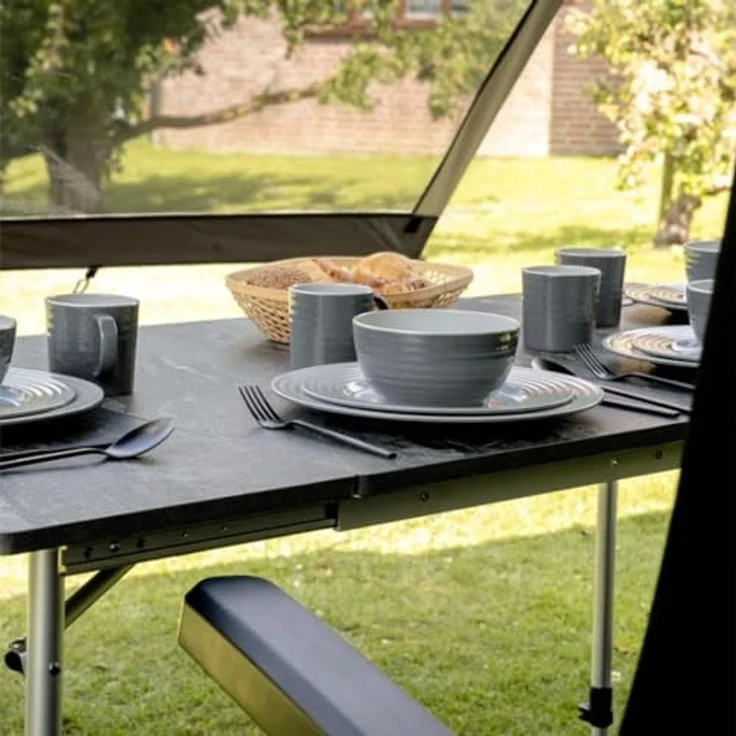 TravelLife Campingtisch Sorrent Ausziehbar Honeycomb Dark Grey 100/140/180cm – Bild 2