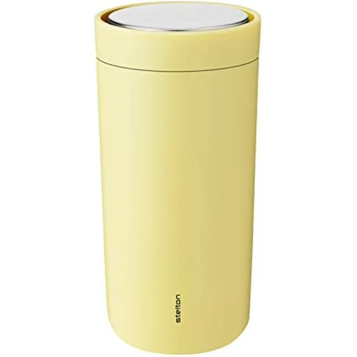 Stelton To-Go Click doppelwandig steel 0,4 L soft yellow