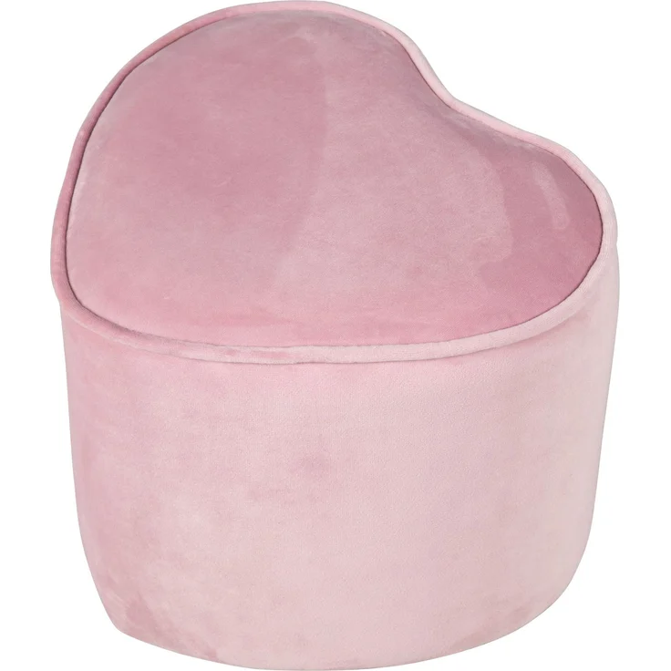 roba Kinderhocker 'Lil Sofa' in Herzform - Samtstoff - Mauve – Bild 1