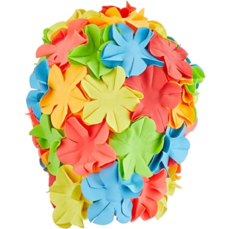 Fashy - Badehaube Gummibadehaube Blüten Bunt (3191-01) Badekappe Gummi – Bild 4