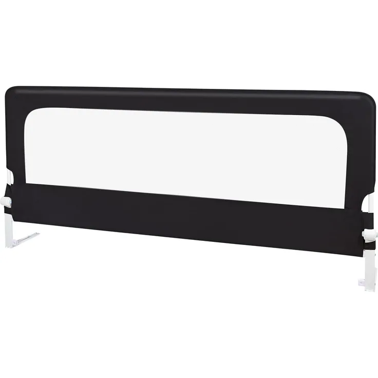 HUOLE Bettgitter Bettschutzgitter Kinderbettgitter für Kinder Babybettgitter Klappbar, Tragbar, Kinderbett Kinderbettschutzgitter Rausfallschutz, Bett & Elternbett hoch-180 * 70 * 26 cm – schwarz