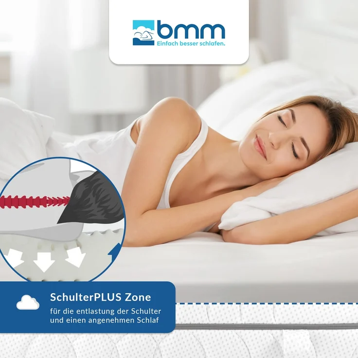BMM 'Komfort 19 SilverCare' Kaltschaummatratze , 90x220 cm, H2 – Bild 4