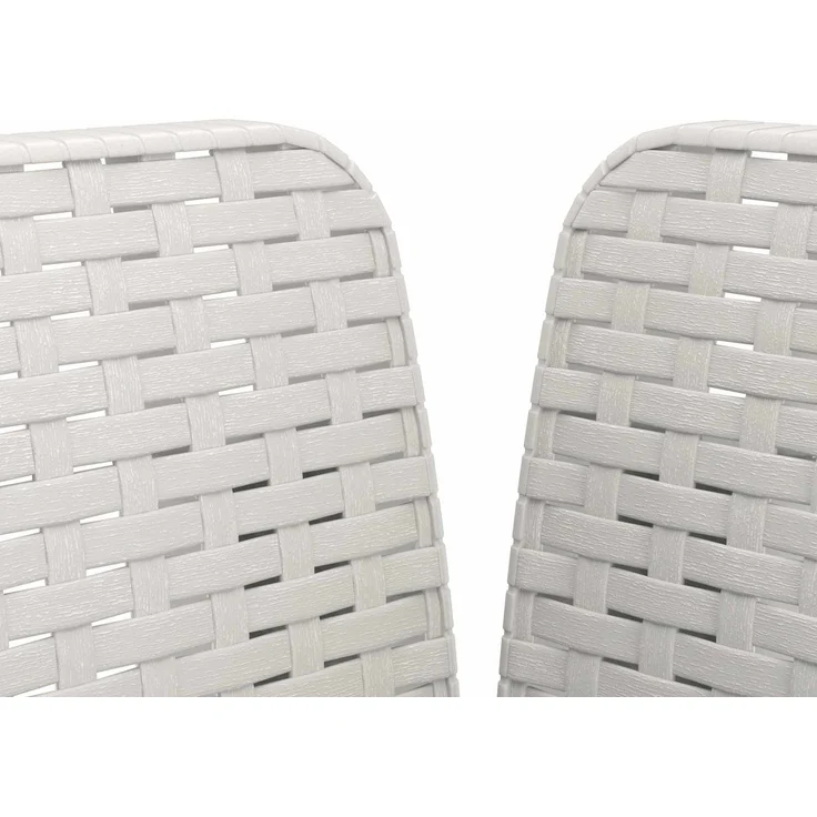 vidaXL 1-Sitzer Sessel mit Kissen Rattan-Look PP Weiß 8011861 – Bild 6