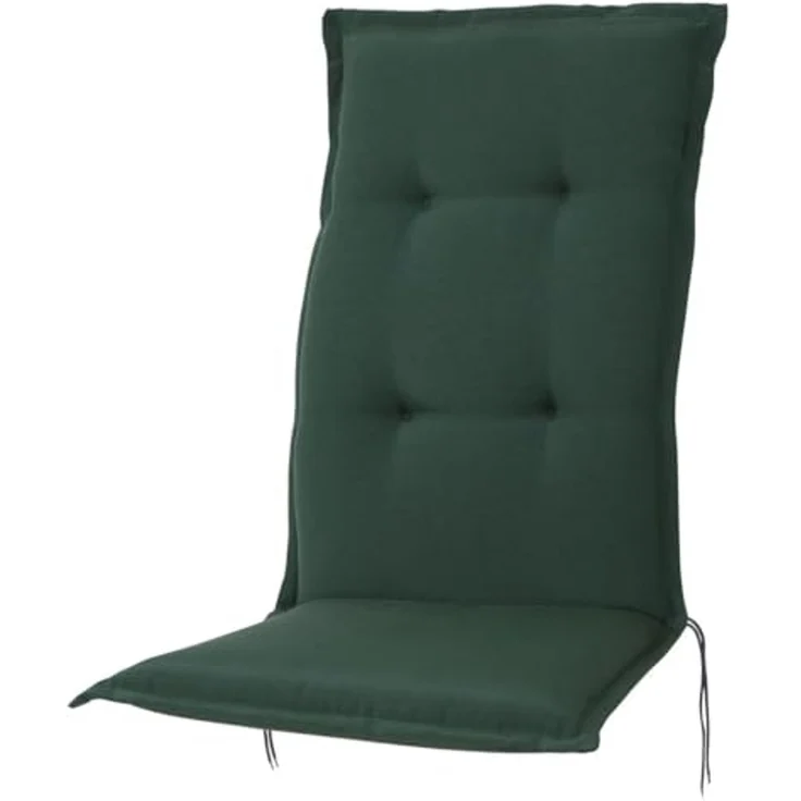 KETTtex Hochlehnerauflage Hochlehner Florence 2147 dunkelgrün 120x50x8 cm KETTtex, (1 St), Halteband verstellbar mit Bindebändern – Bild 1