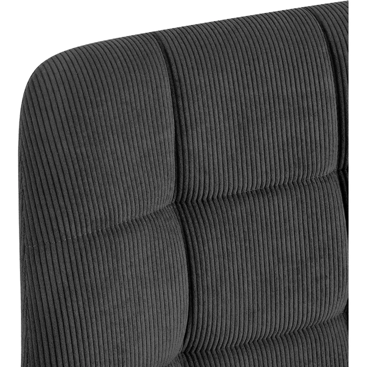 CLP 2er Set Esszimmerstuhl Tilde gepolstert mit Rückenlehne bis 150 kg belastbar - Farbe:grau;Material:Cord – Bild 6