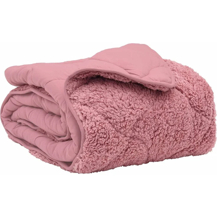 vidaXL Winterbettdecke 155 x 200 cm Winter Rosa Atmungsaktiv 42026339 – Bild 2