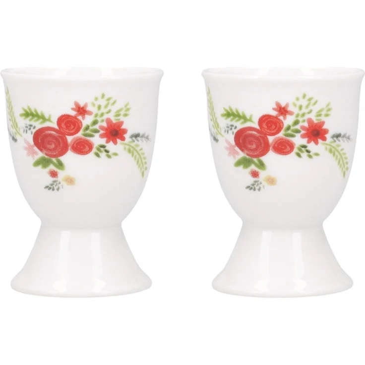 neuetischkultur 2er-Set Blumen Eierbecher Porzellan