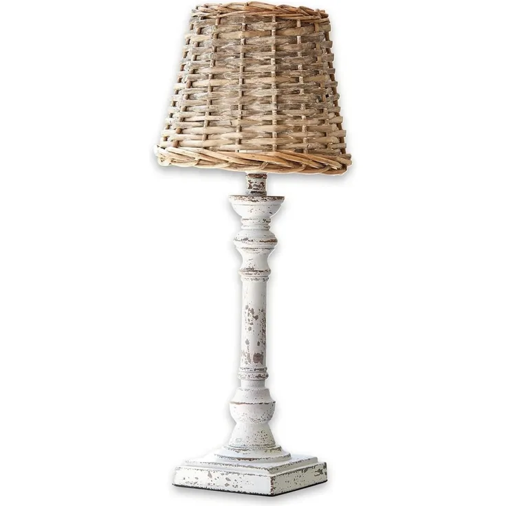 Mirabeau Tischleuchte Tischlampe Noelie braun/antikweiß