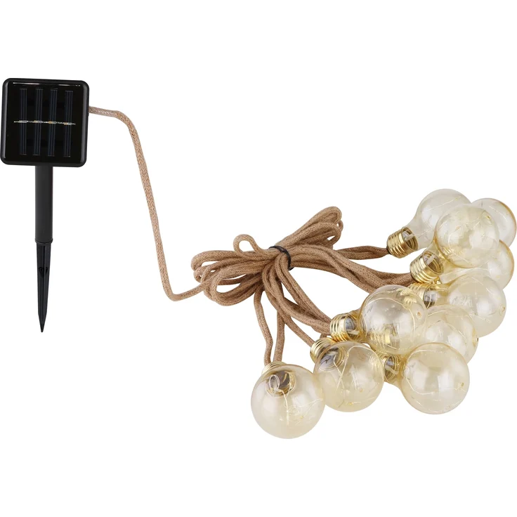 Solar Lichterkette Outdoor Garten Solarleuchte Glühbirnen Außen 33694-10 – Bild 7