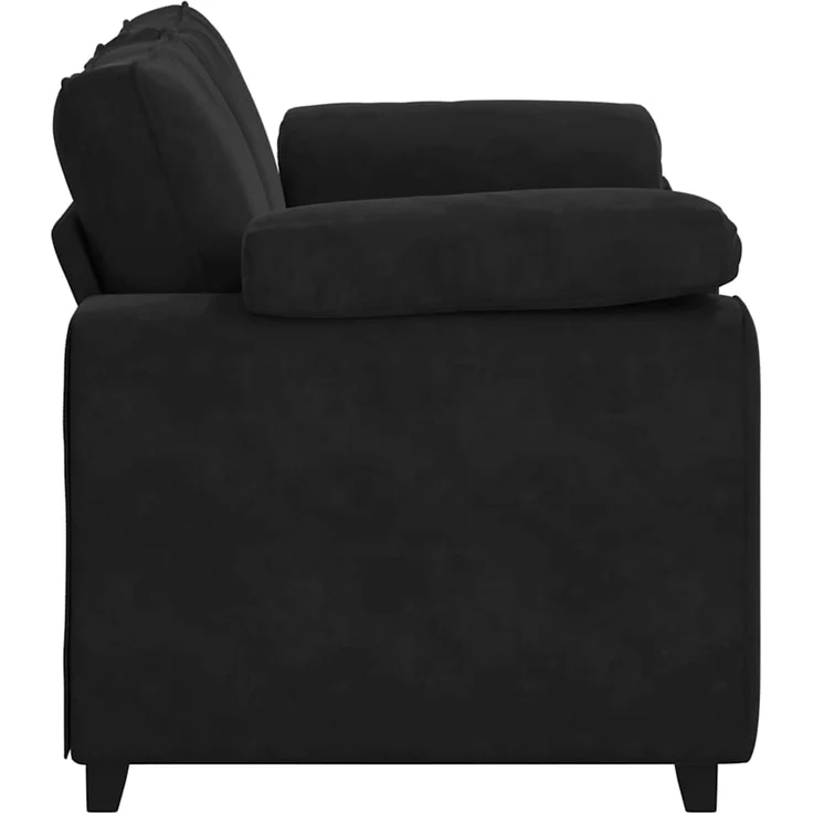 vidaXL Zweisitzer-Sofa Schwarz 160x77x82 cm Samt 4105262 – Bild 4