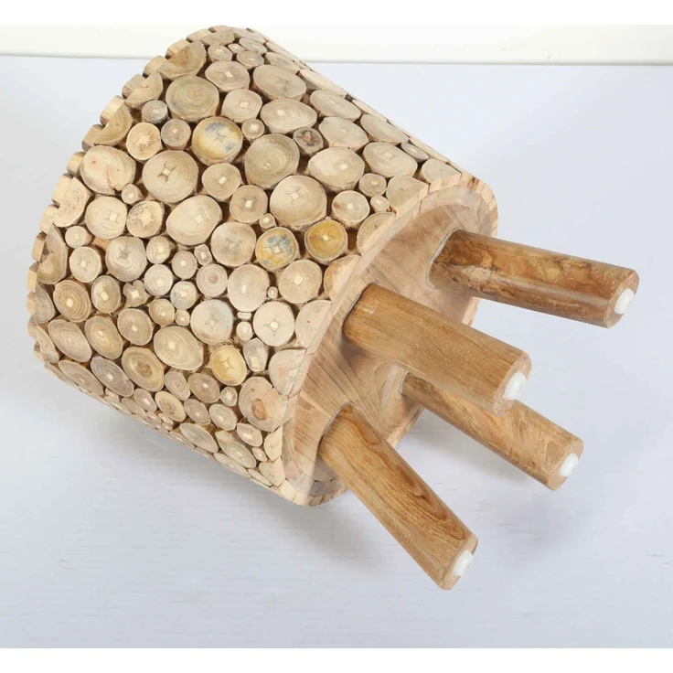 Teak Holz Hocker Merida – Bild 8