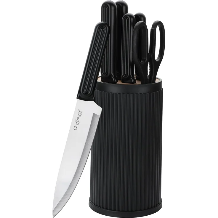 7-teiliges Messerset mit Messerblock, elegantes Design - robust & ergonomisch – Bild 1