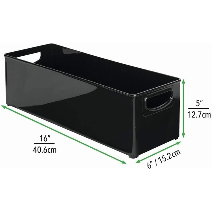 mDesign Schreibtisch Organizer Aufbewahrung Ablagesystem Griffe 8er-Set Schwarz – Bild 2