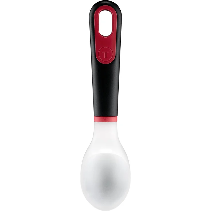Tefal Ingenio+ Eisportionierer K19801 – Eisportionierer mit Antihaft-Beschichtung, Eislöffel ideal zum einfachen Portionieren von Eis, ergonomischer Küchenhelfer, spülmaschinengeeignet, schwarz/rot