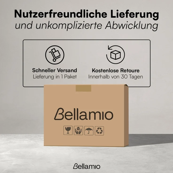 Bellamio 'Newa' Badezimmer Waschbeckenunterschrank, Bambus, natur, 40x30x60 cm, mit 1 Tür, Badezimmerschrank mit 2 Ablagefächern – Bild 11