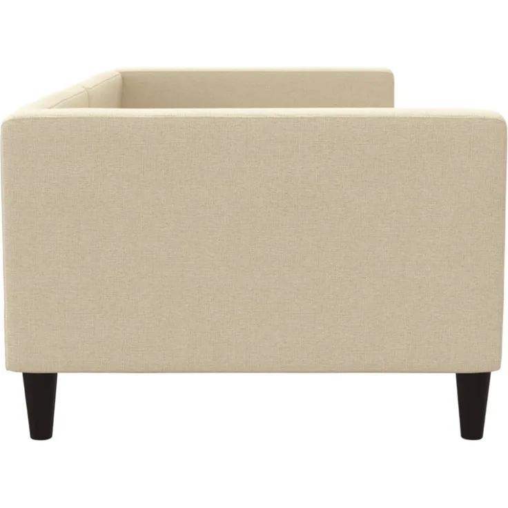 vidaXL Tagesbett Creme 90x200 cm Stoff 353987