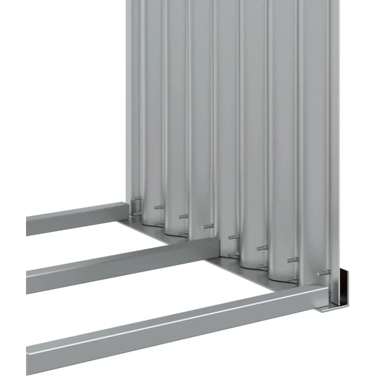 vidaXL Kaminholzunterstand Braun 120x45x100 cm Verzinkter Stahl 364573 – Bild 4