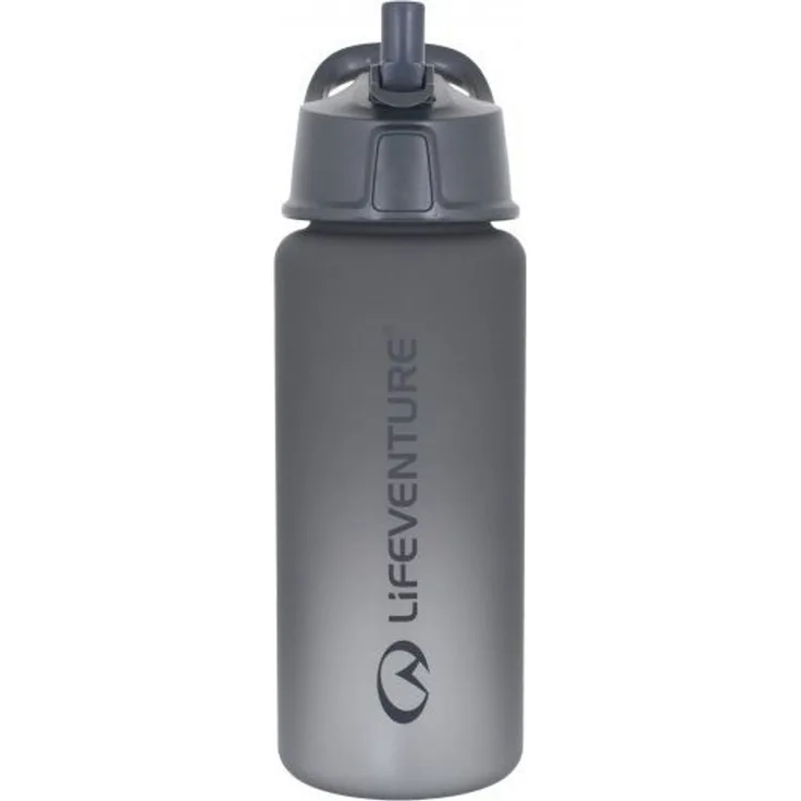 Lifeventure Flip-Top Trinkflasche Grau
