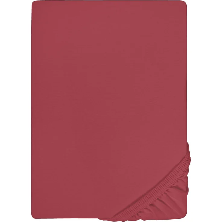 biberna Feinjersey-Spannbetttuch, 100 % Baumwolle, rost, 1x 180x200 cm - 200x200 cm – Bild 5