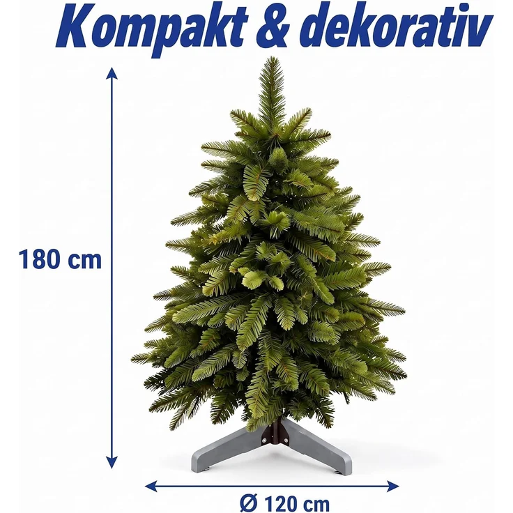 Relaxdays Künstlicher Weihnachtsbaum Nordmanntanne – Bild 3