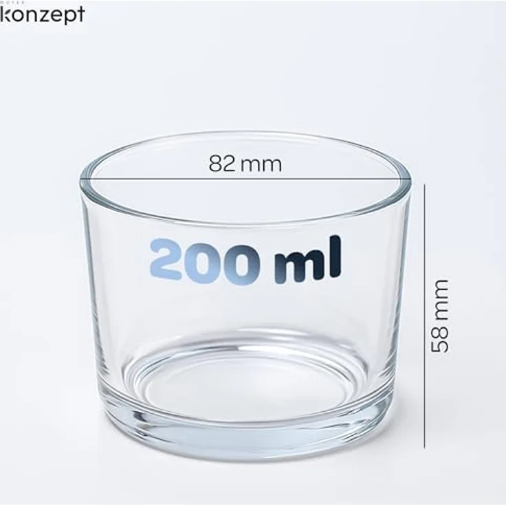 KONZEPT Dessertschale 6/12er Set Dessertgläser 150ml, transparente Dessertschalen aus Glas, (Set, 6-tlg), für Tiramisu, Panna Cotta, Eis, Pudding, Joghurt-Müsli – Bild 3