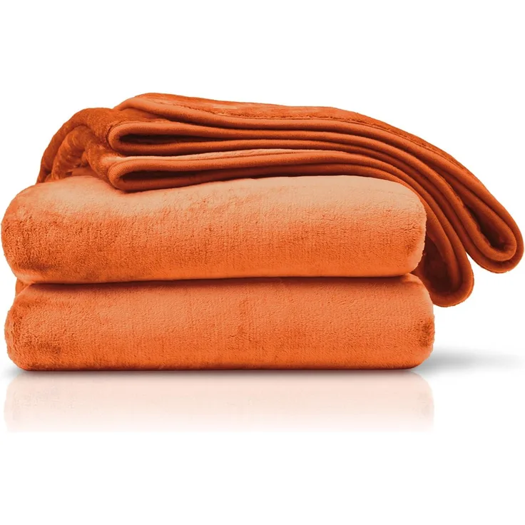 Amago - Kuscheldecke, Cashmere-Feeling, 220x240 cm - Terracotta