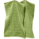 Möve Gästehandtuch Gästetuch 2er-Pack "Quadretti", Frottier (2-St), Walk-Frottier Uni