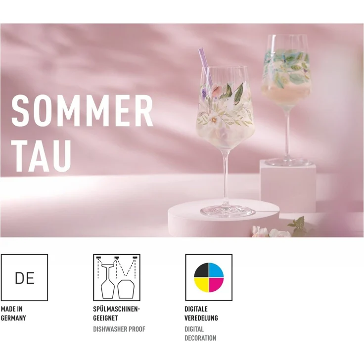 Ritzenhoff 6041007 Aperitifglas 4er-Set F25 SOMMERTAU Hugo 2025 – Bild 2