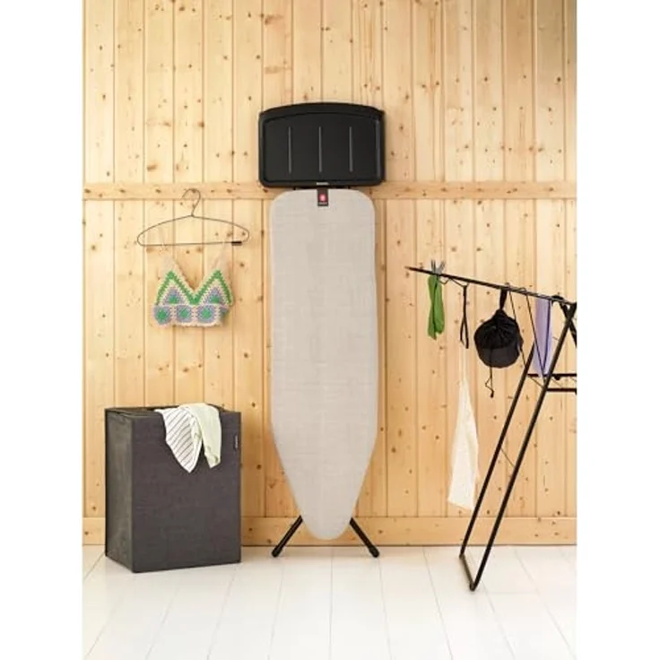 Brabantia Bügelbrett Bügeltisch B, 124 x 38 cm, Dst-Ablage Solide, Bügelfläche 124x38 cm, Fairtrade-zertifiziert – Bild 7