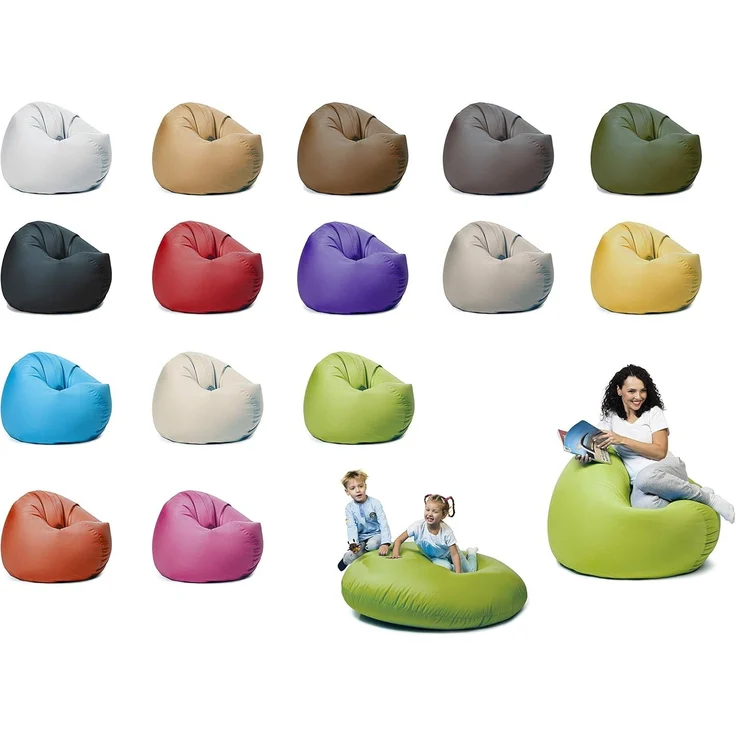 sunnypillow Sitzsack mit Styropor Füllung Outdoor & Indoor für Kinder und Erwachsene – Bild 2