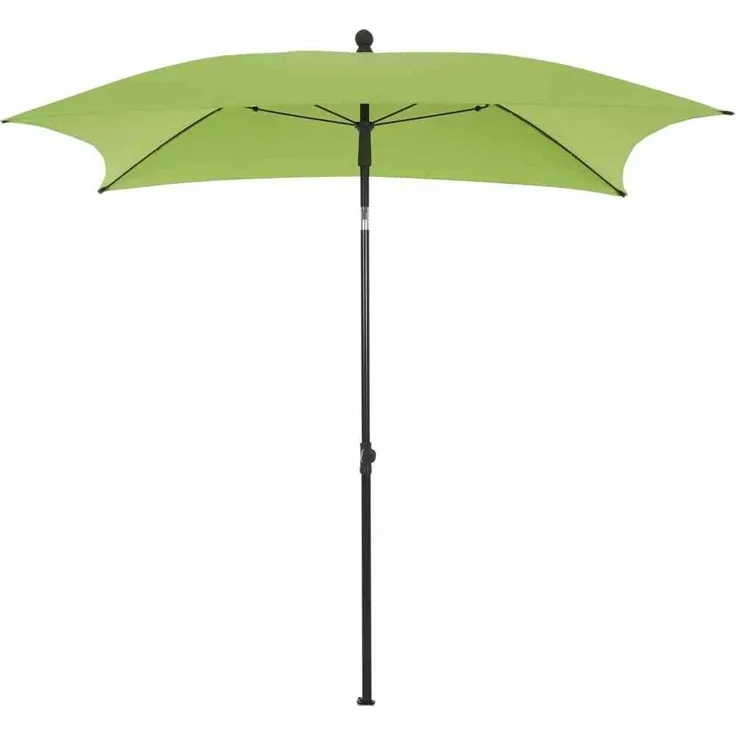 City Mittelstockschirm anthrazit/grün 180x180 cm