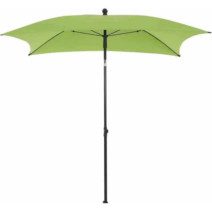 City Mittelstockschirm anthrazit/grün 180x180 cm – Bild 1