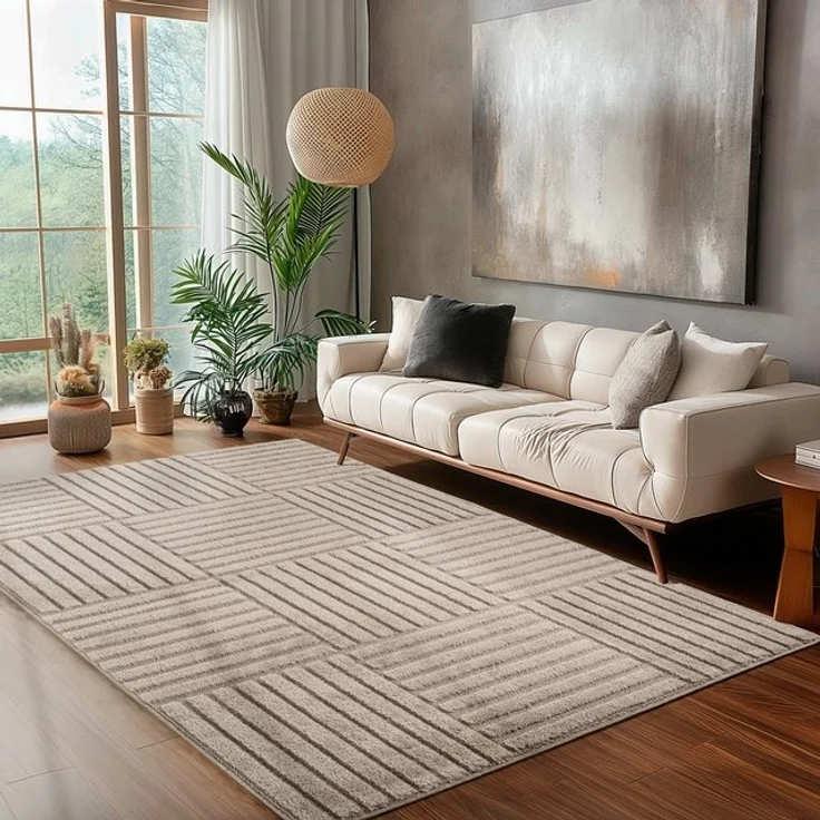 Carpettex Designteppich Skandinavischer Boho, Rechteckig, Höhe: 8 mm, Teppich Wohnzimmer, Schlafzimmer, Gästezimmer – Bild 4