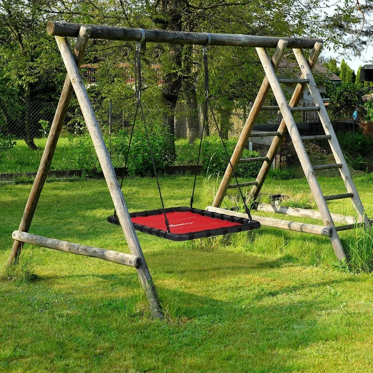 Eckige Nestschaukel in Rot – Bild 5