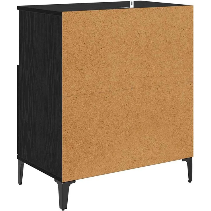 vidaXL Sideboards 2 pcs Schwarz Eichen-Optik 60 x 35 x 70 cm 3415601 – Bild 8