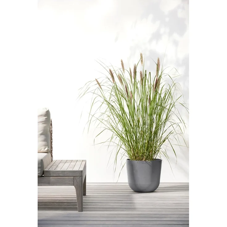 ECOPOTS Blumentopf Oslo 25 Grau, für innen und außen: frostsicher, bruchsicher und lichtbeständig – Bild 4