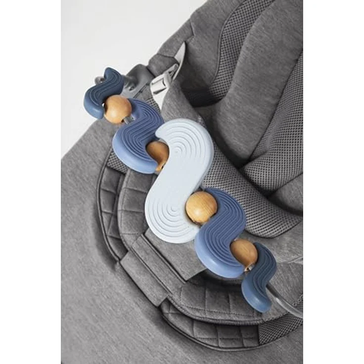 Ergobaby Evolve Bouncer Spielbogen, Zubehör für die Ergobaby 3-in-1 Babywippe Babyschaukel für Neugeborene ab Geburt, Serene Swells – Bild 6