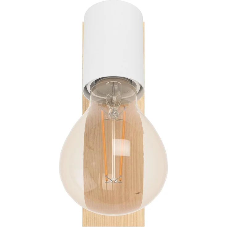 Eglo 33168 LED TOWNSHEND 3 braun, weiß E27 1X10W L:16,5cm B:5cm dimmbar – Bild 2