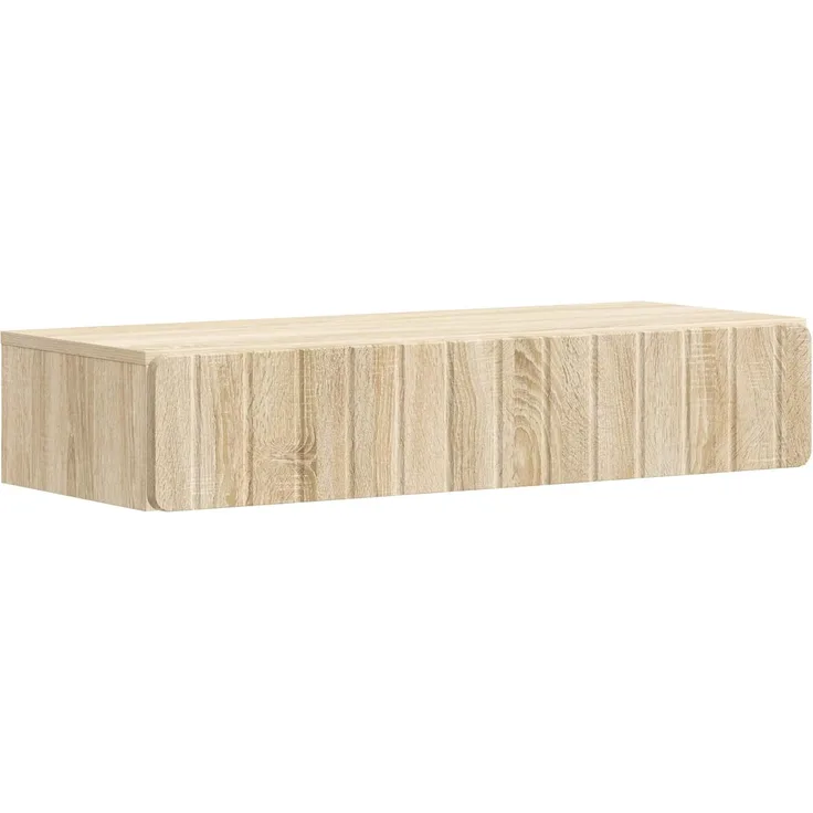 vidaXL Wandmontierter Beistelltisch Sonoma-Eiche 87,5 x 34,5 x 17 cm 898327