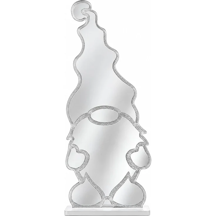LED Infinity Spiegel Wichtel 45 cm mit Timer, Weihnachtsdeko für drinnen – Bild 2