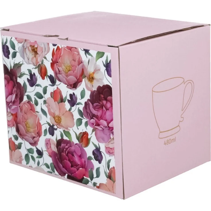 DUO Becher mit Fuß SPRING ROSES WHITE, 510 ml, New Bone China Porzellan – Bild 4